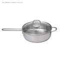 Non-Stick Stainless Steel Cooking Wok Frypan